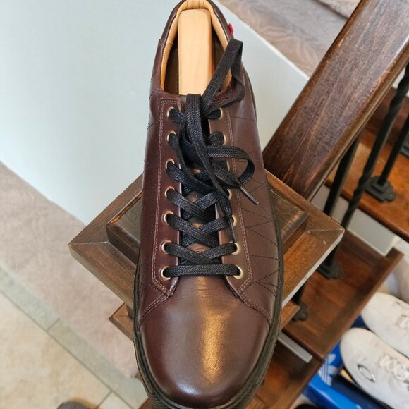 Marc Joseph Men's 'Akron St' Leather Dress Sneakers, Brown, Sz 12 (with box) - Picture 10 of 16